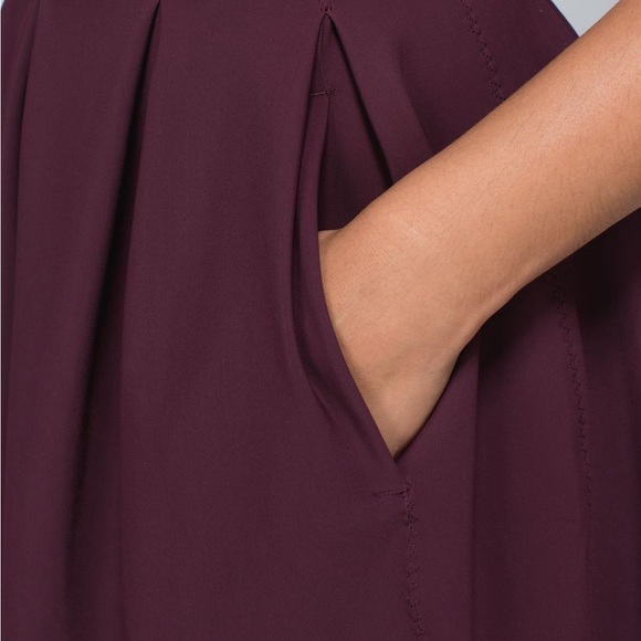 Like New Lululemon Here to There Dress In Bordeaux Drama Size 2 - Picture 3 of 6
